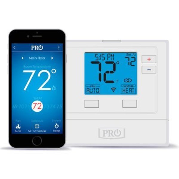 Pro1 Iaq PRO1 IAQ Low Voltage Thermostat, Programmable Through App, 1H/1C or 2H/1C, WIFI Enabled T721i